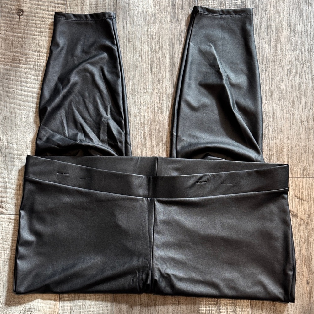 Torrid Black  Pleather pants-size 4-(26-28W)